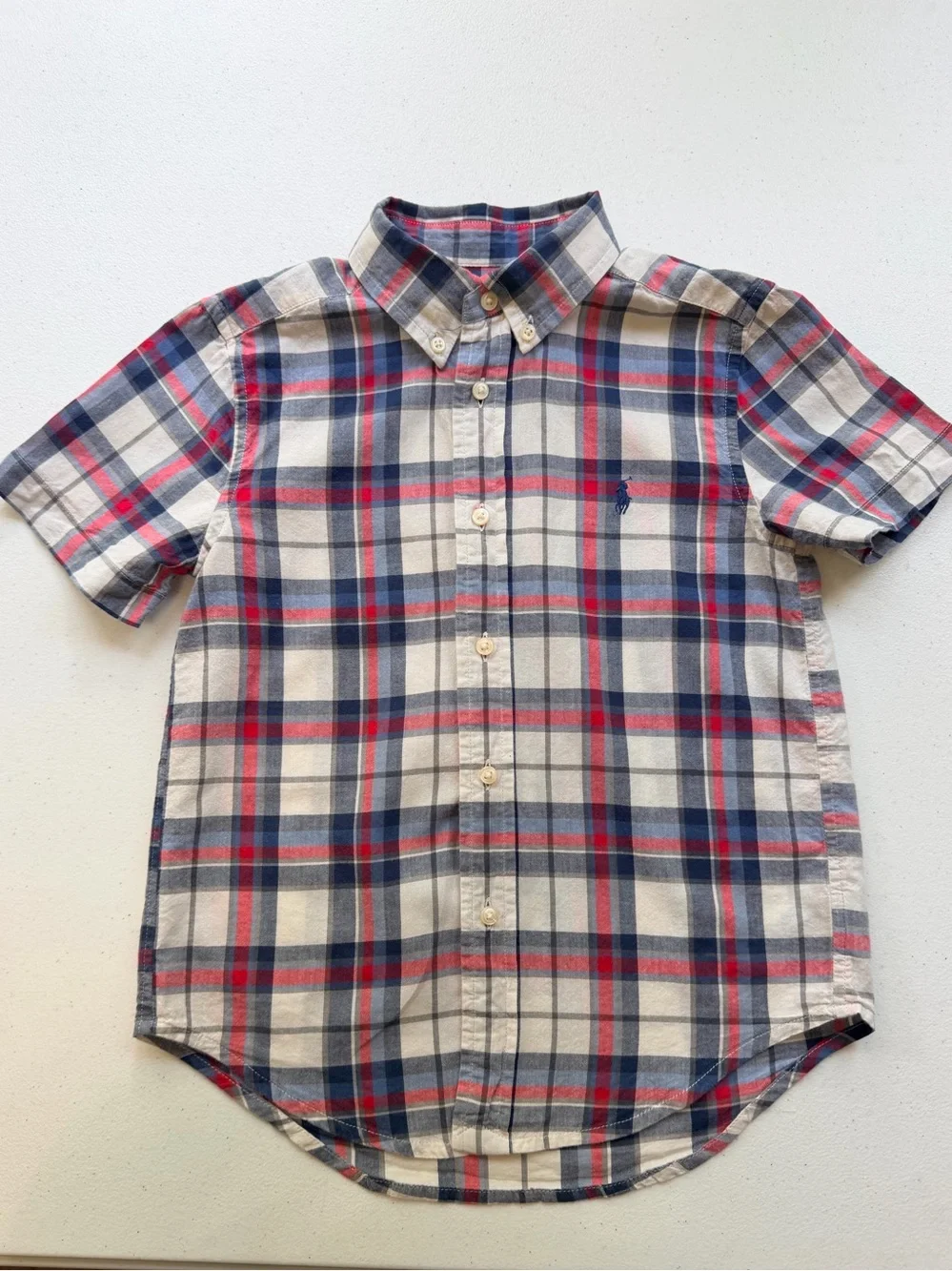 Boys Ralph Lauren Button-Down w/ Kidtopia Red Heather Tee - Classic Casual Set